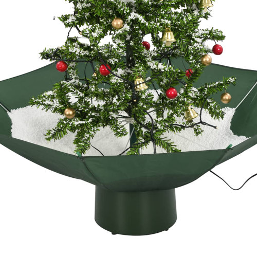 The Holiday Aisle® Snowing Christmas Tree Artificial Xmas Tree with